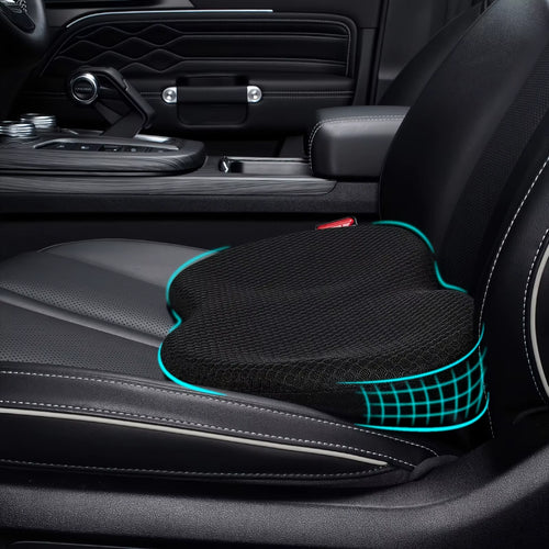 1PC Car Seat Cushion, Multi-Use Memory Foam Car Lower Back Support Pad for Driver Lumbar Support Pillow for Car Back Pain Relief