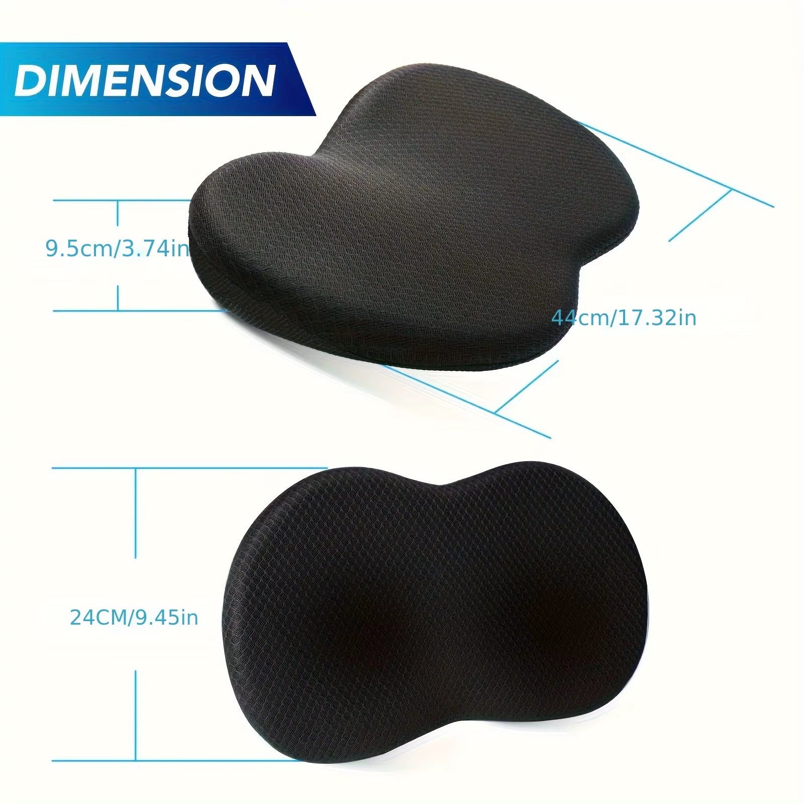 1PC Car Seat Cushion, Multi-Use Memory Foam Car Lower Back Support Pad for Driver Lumbar Support Pillow for Car Back Pain Relief