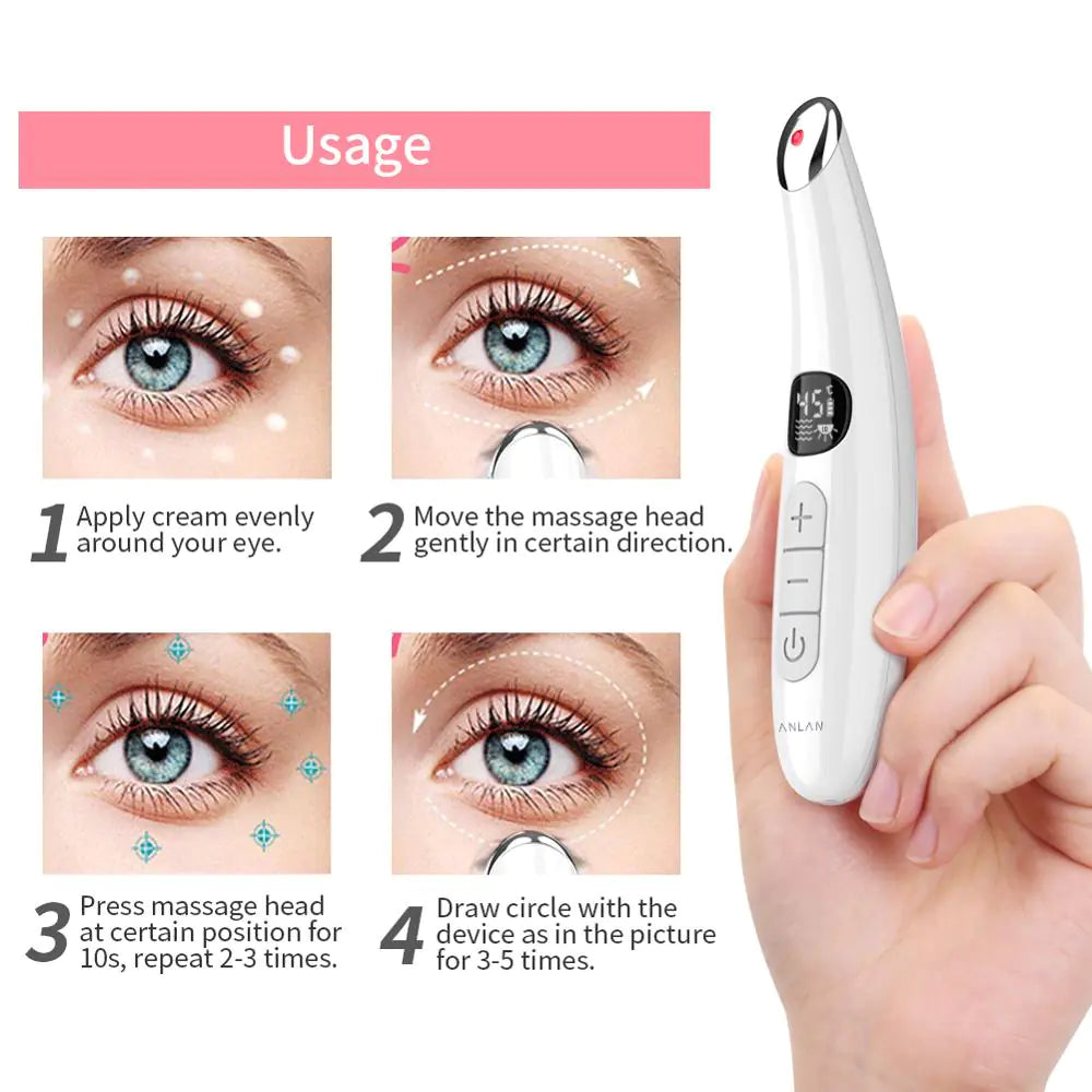 Eye Massager with Heating Function for Dark Circles